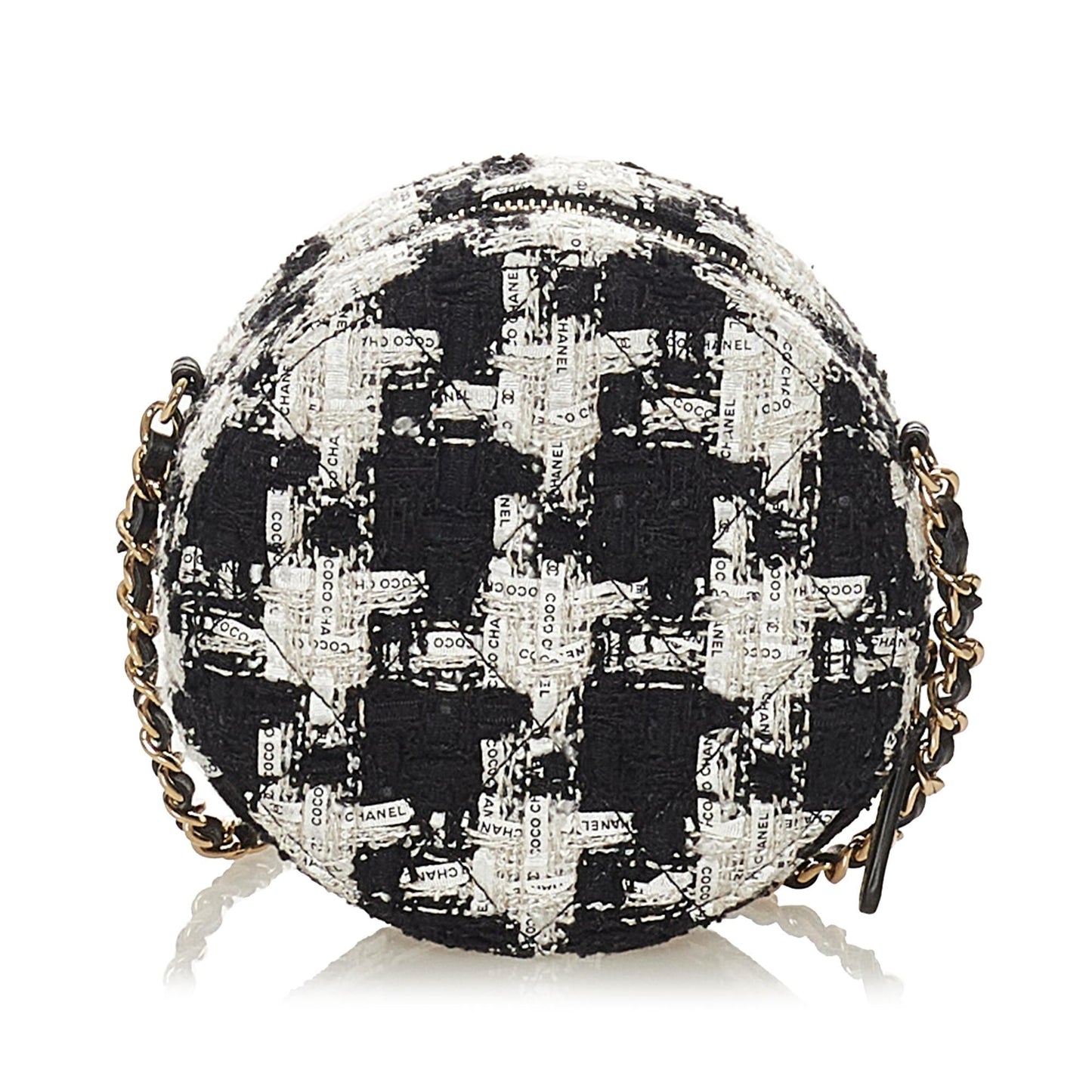 Chanel Round As Earth Tweed Crossbody Bag