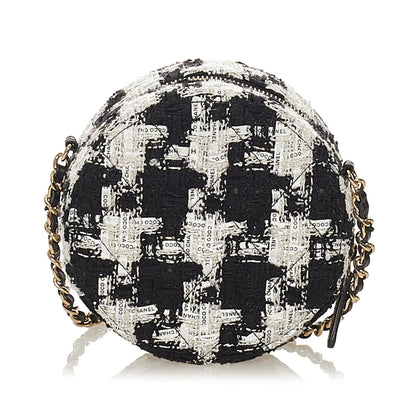 Chanel Round As Earth Tweed Crossbody Bag
