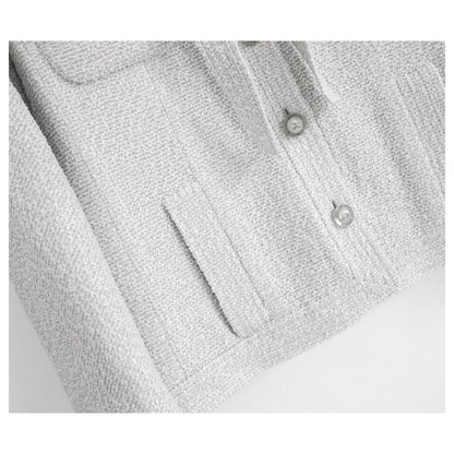 CHANEL PEARLY GRAY FANTASY TWEED JACKET