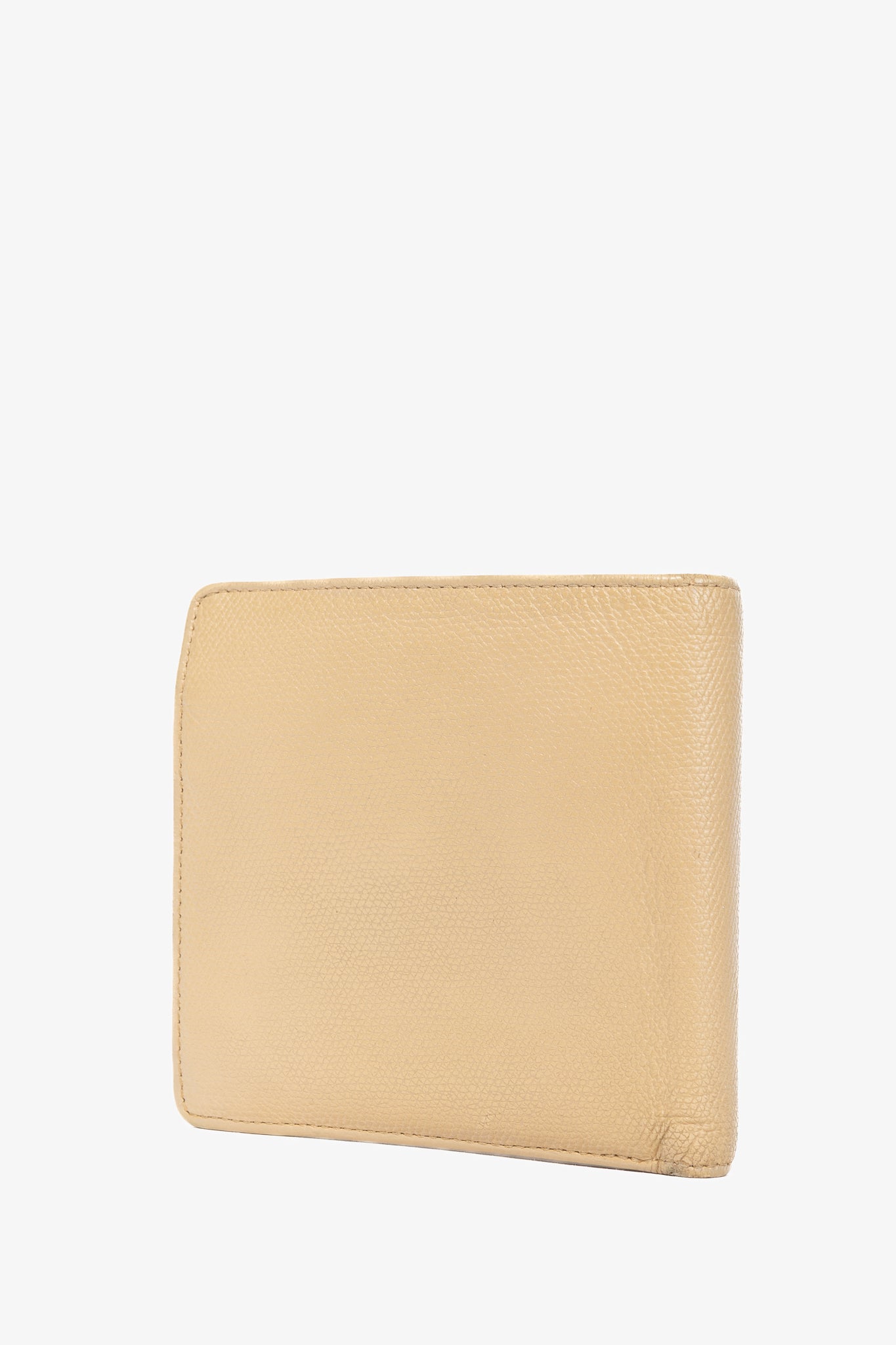 Chanel Camel Caviar Leather CC-Logo Bifold Wallet