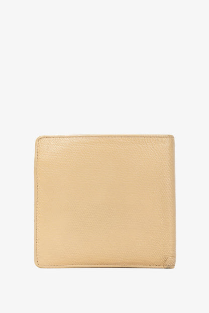 Chanel Camel Caviar Leather CC-Logo Bifold Wallet