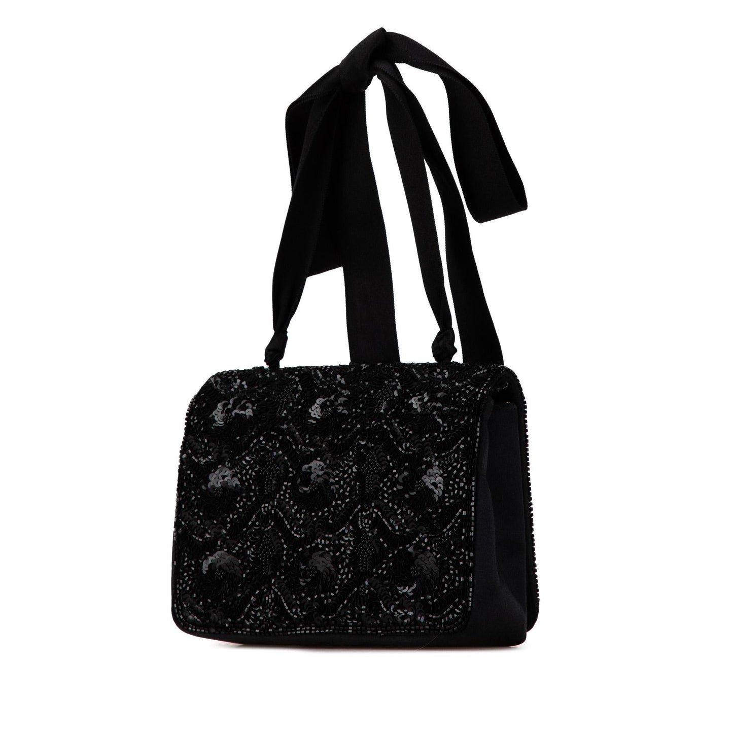Chanel Satin Sequin Camellia Crossbody (SHG-lNLNMR)