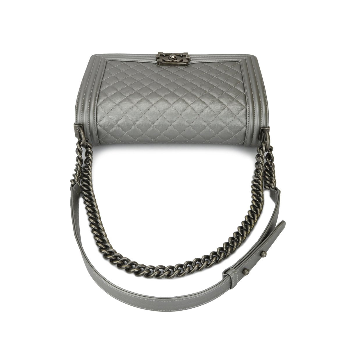 Chanel Boy HandBag Grey