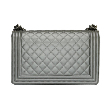 Chanel Boy HandBag Grey