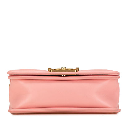 Chanel Small Braided Chevron Boy Flap (SHG-C7kagE)