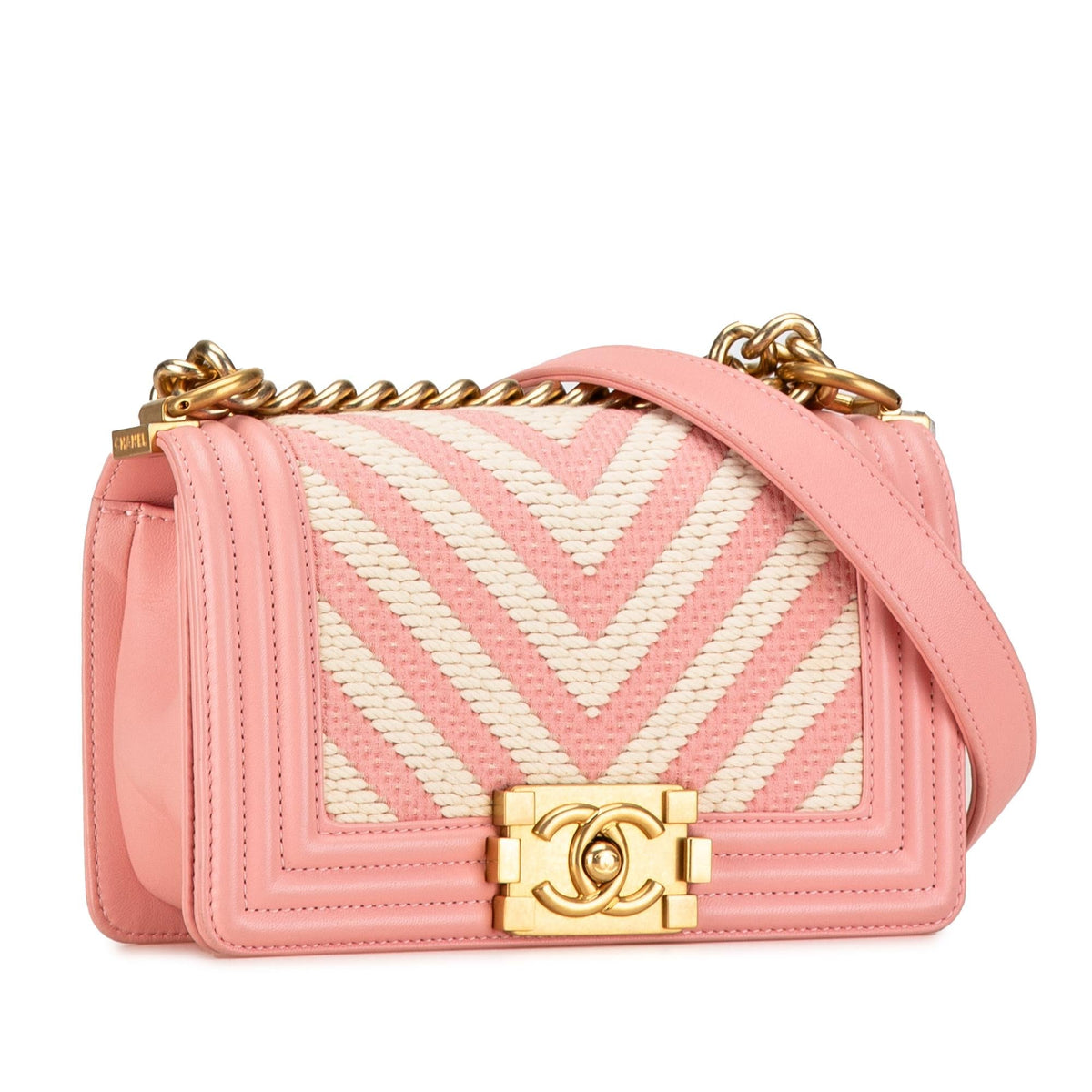 Chanel Small Braided Chevron Boy Flap