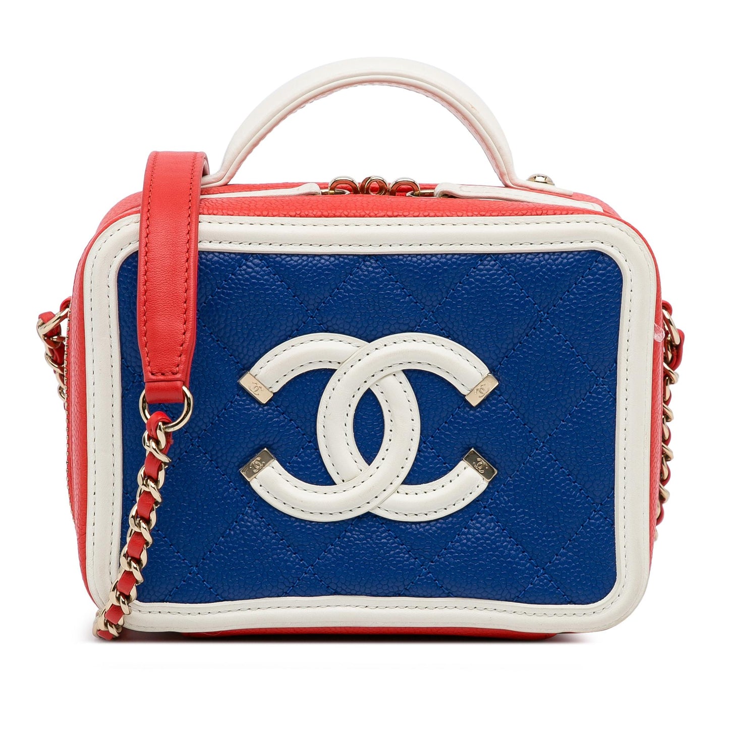 Chanel Small Caviar CC Filigree Vanity Bag