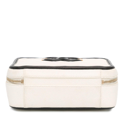 Chanel Small Caviar CC Filigree Vanity Case (SHG-fHirT4)