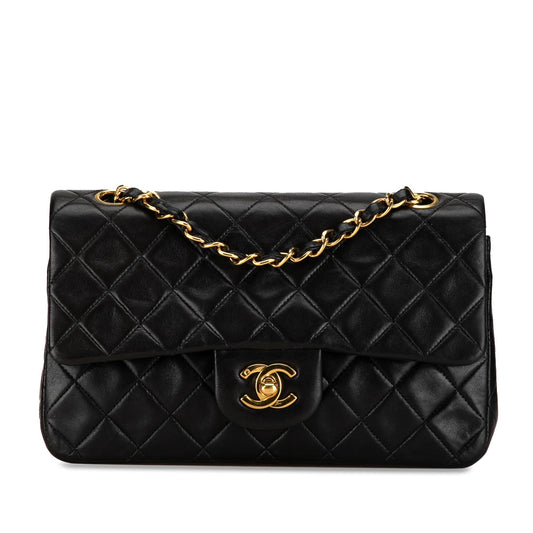 Chanel Small Classic Lambskin Double Flap (SHG-HJFEAA)