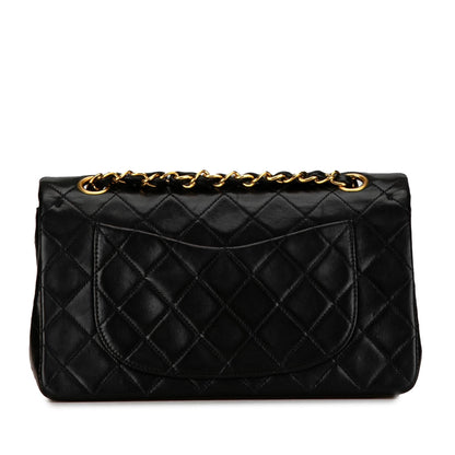 Chanel Small Classic Lambskin Double Flap (SHG-0Uyy0k)