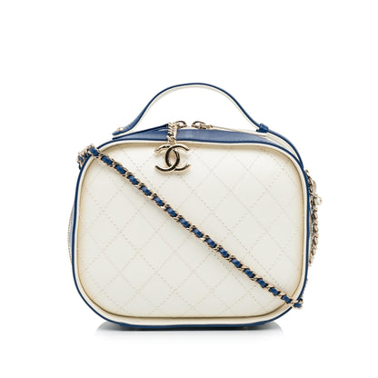 Chanel Small Crumpled Calfskin Vanity Case
