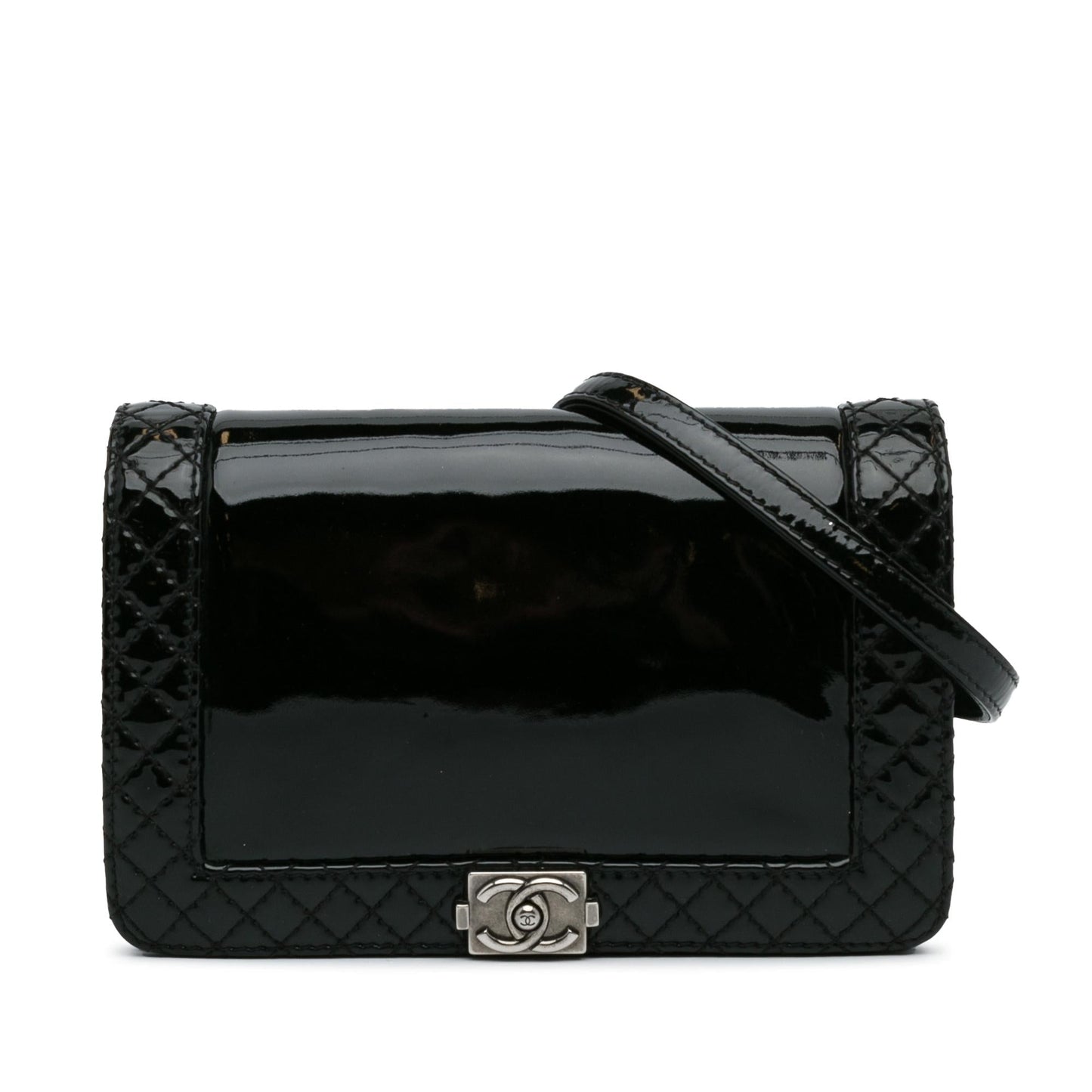 Chanel Small Patent Boy Reverso Flap