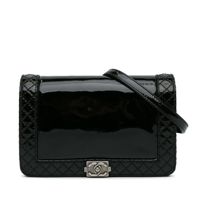 Chanel Small Patent Boy Reverso Flap