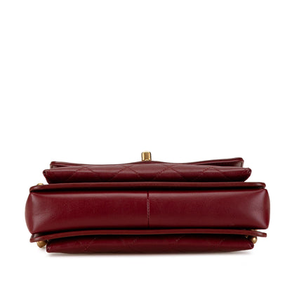 Chanel Small Quilted Calfskin CC Envelope Flap (SHG-xMFOWi)