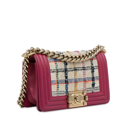 Chanel Small Tweed Boy Bag (SHG-DW1bu7)