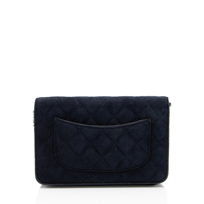 Chanel Suede Cocostellar Wallet on Chain (SHF-L5SPDP)