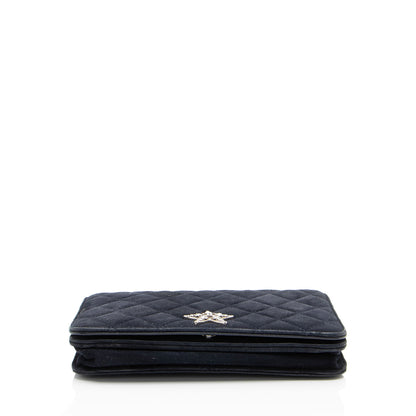 Chanel Suede Cocostellar Wallet on Chain (SHF-L5SPDP)