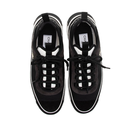 Chanel Suede Mesh CC Cap Toe Sneakers - Size 10.5 / 40.5 (SHF-ASezZ0)