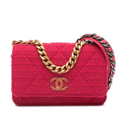 Chanel Tweed 19 Wallet On Chain