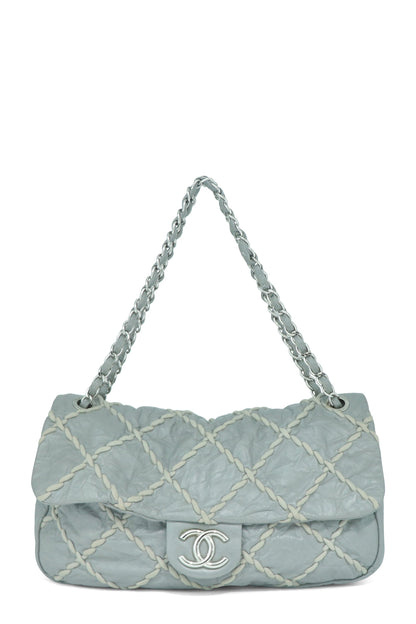 Ultra Stitch Flap Bag Grey