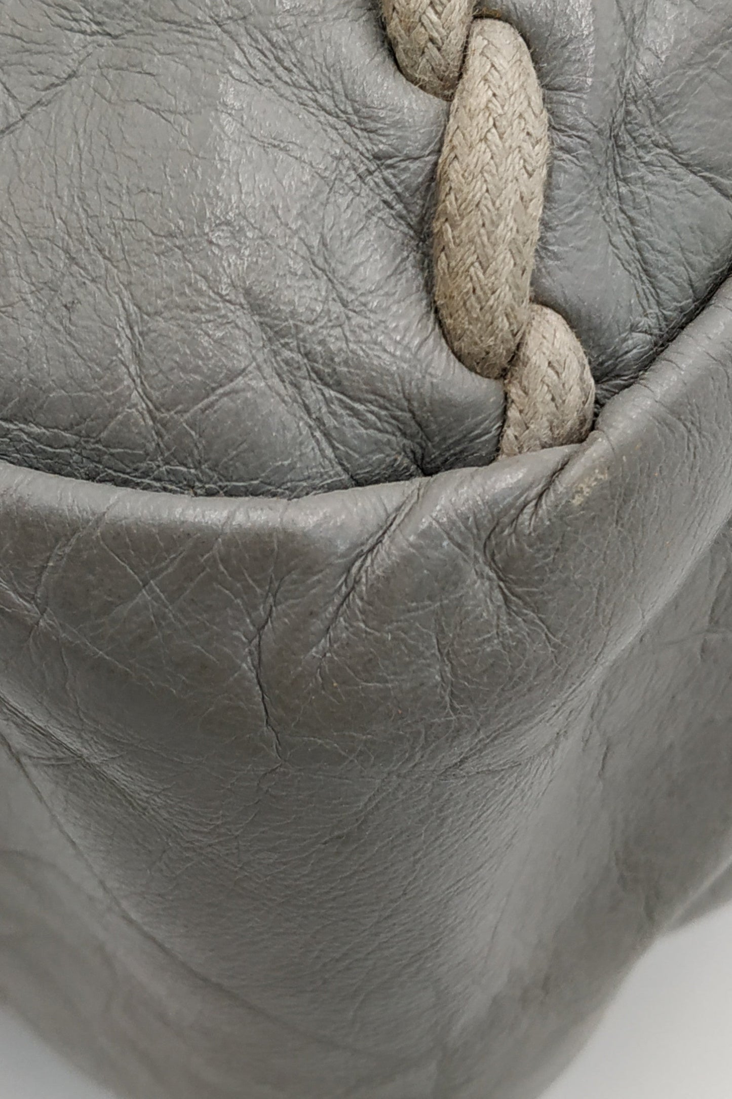 Ultra Stitch Flap Bag Grey