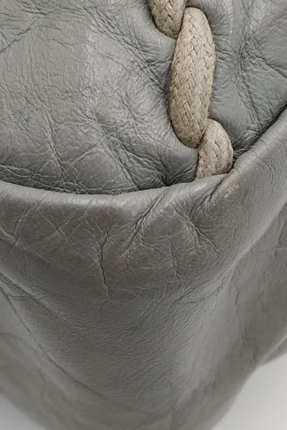 Ultra Stitch Flap Bag Grey