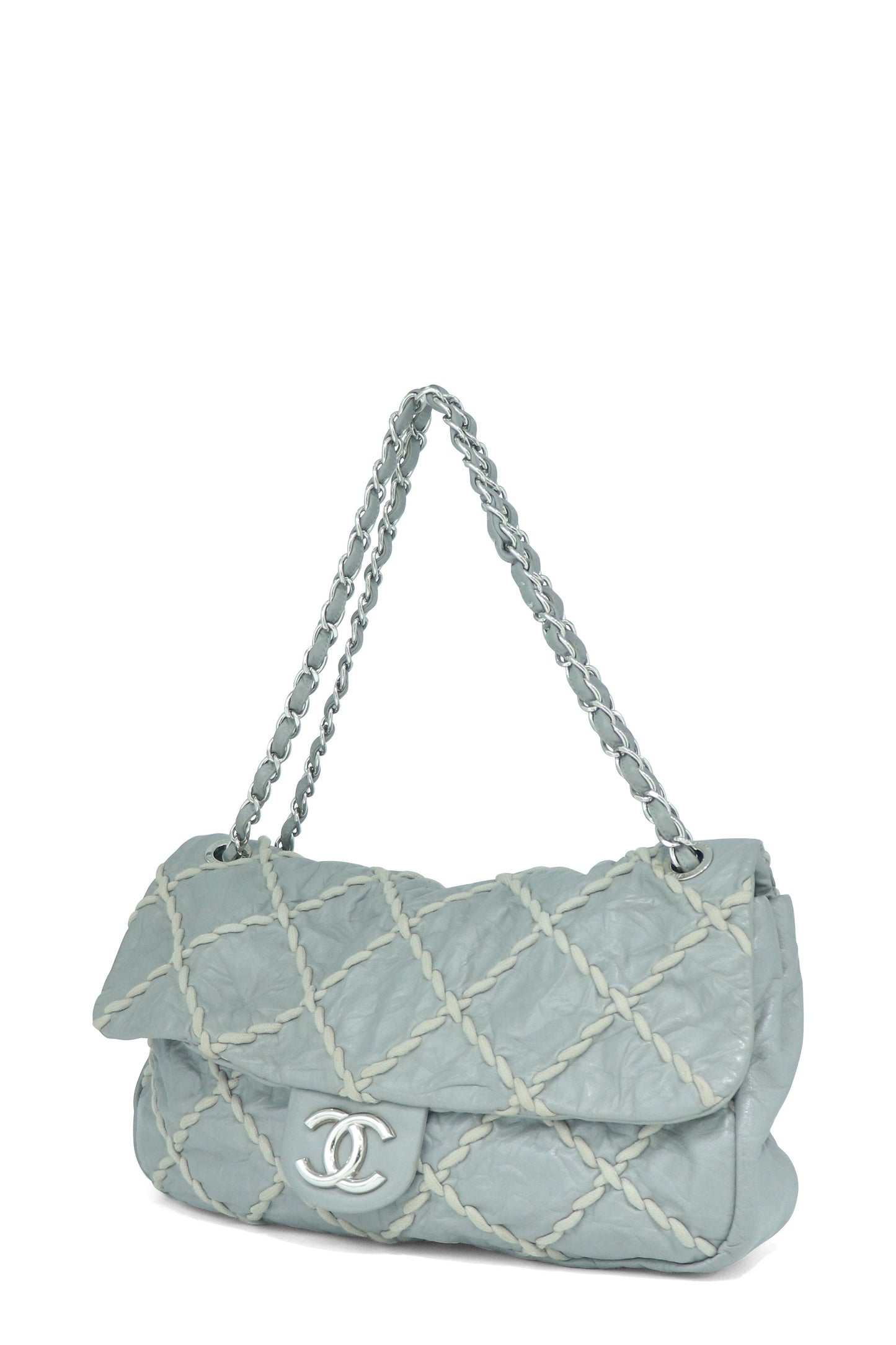 Ultra Stitch Flap Bag Grey