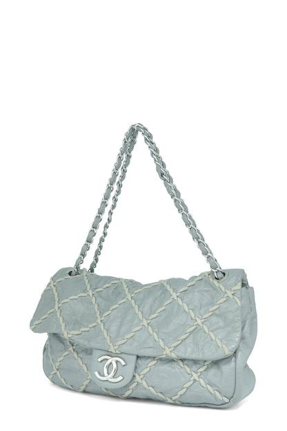Ultra Stitch Flap Bag Grey