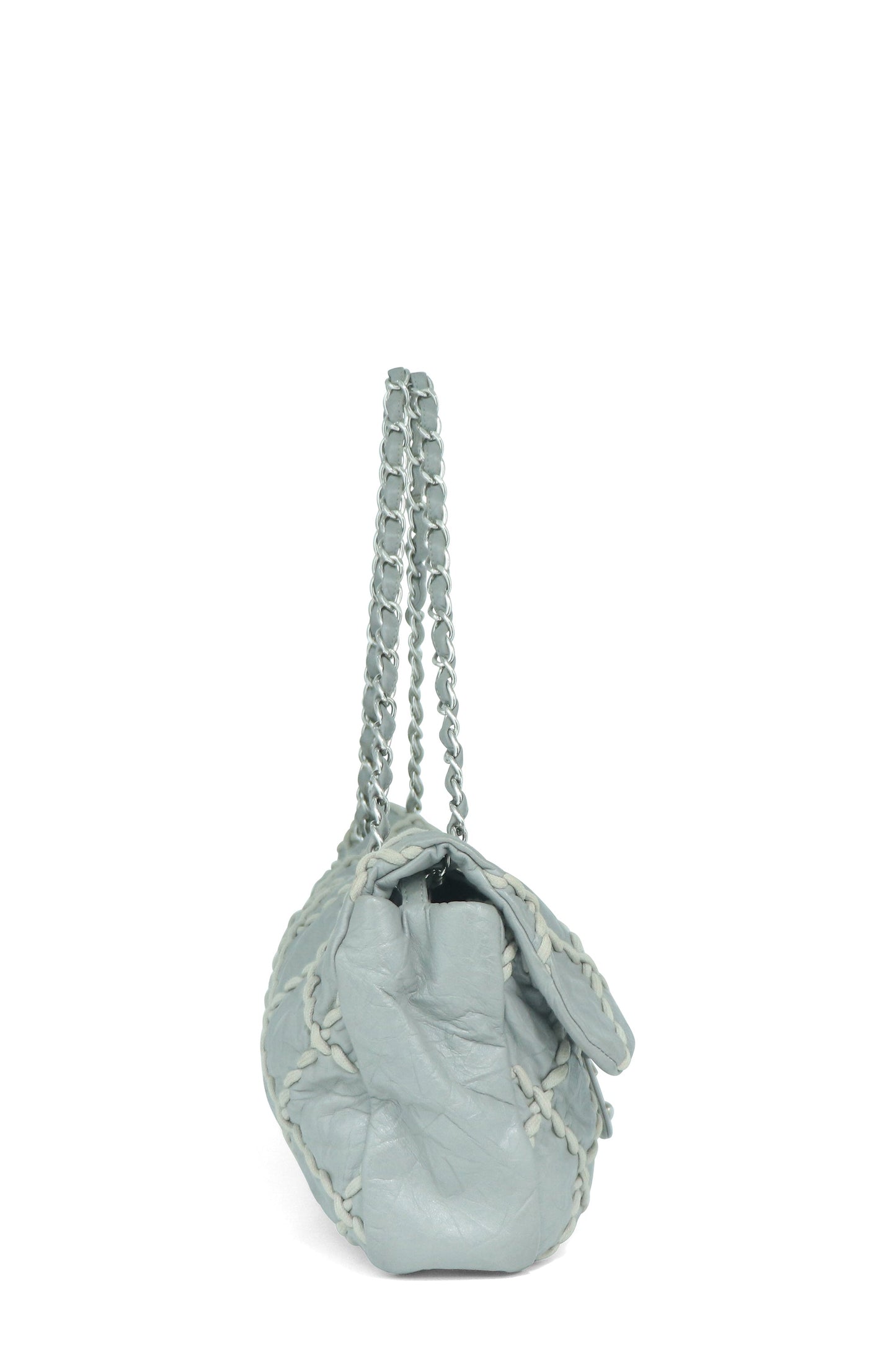 Ultra Stitch Flap Bag Grey