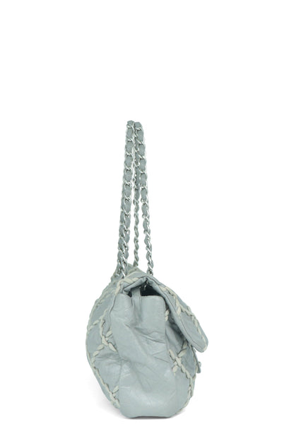 Ultra Stitch Flap Bag Grey