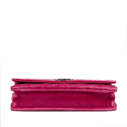 Chanel Velvet Boy Wallet On Chain (SHG-p9WVfn)
