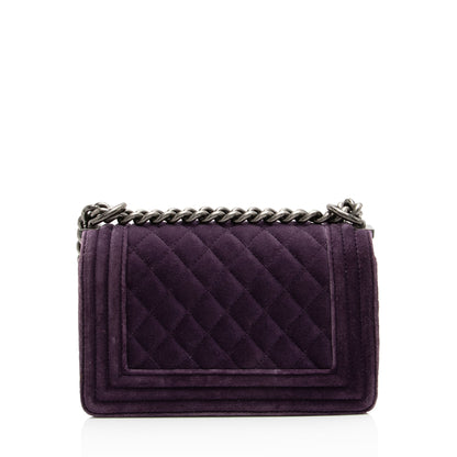 Chanel Velvet Small Boy Bag (SHF-f64Ll3)