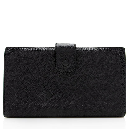 Chanel Vintage Caviar Leather Timeless French Purse Wallet (SHF-18000)