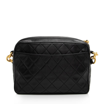 Chanel Vintage Lambskin Pocket Tassel Camera Bag