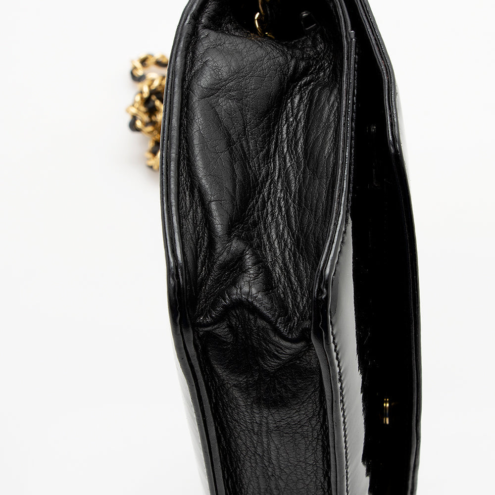 Chanel Vintage Patent Leather Timeless Wallet on Chain Bag (SHF-16127)