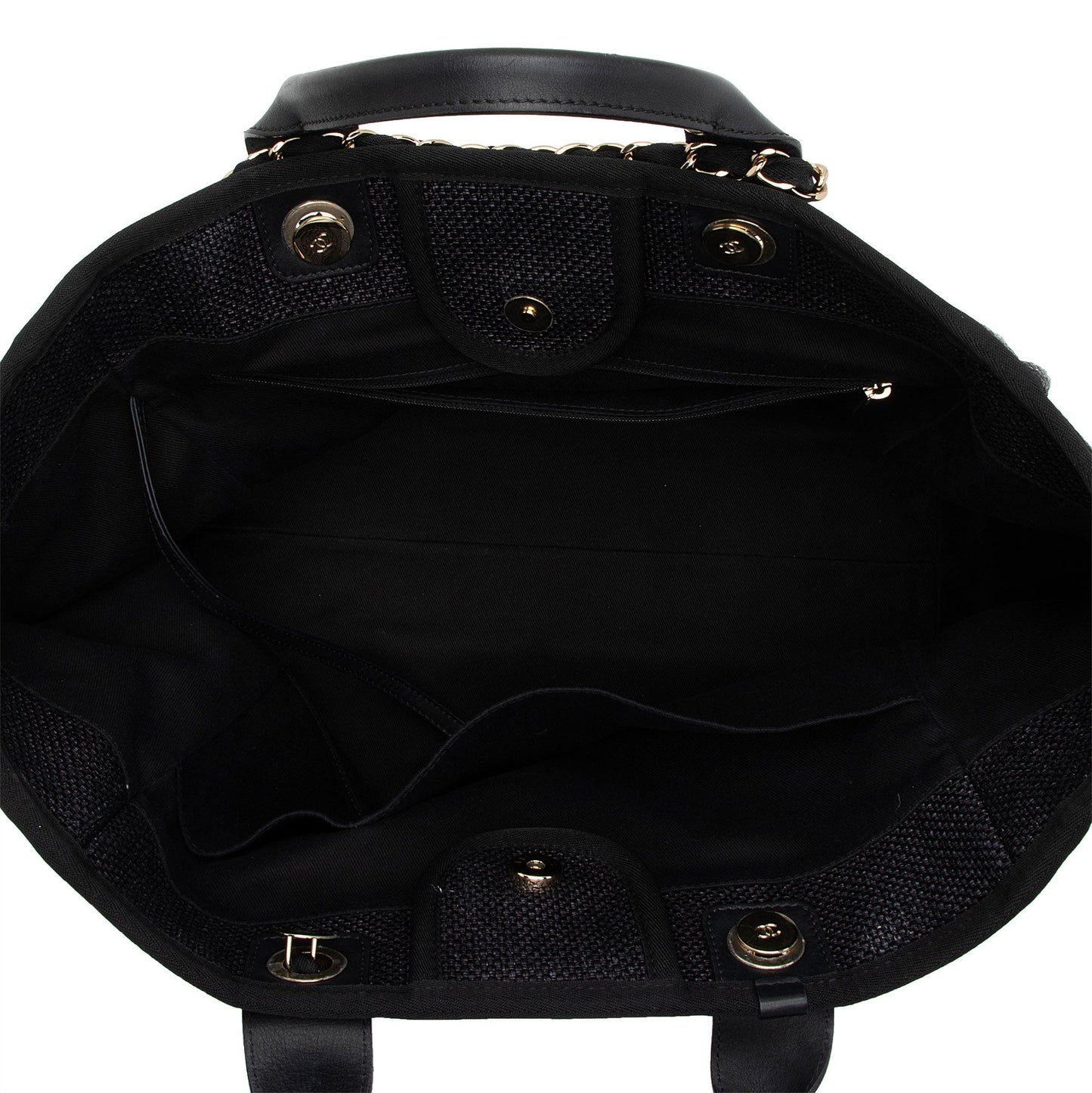 Chanel Woven Straw Deauville Medium Tote (SHF-xRiJ8n)