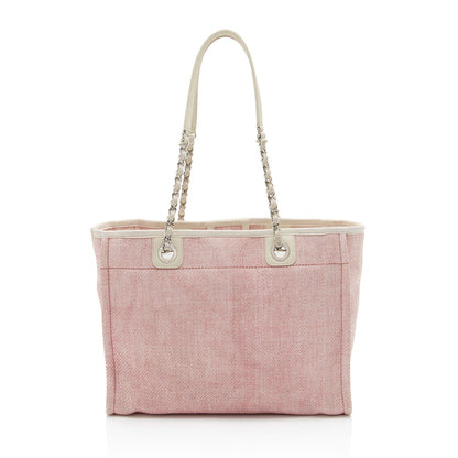 Chanel Woven Straw Deauville Small Tote (SHF-dndV47)