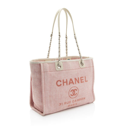 Chanel Woven Straw Deauville Small Tote (SHF-dndV47)