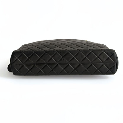 Chanel Chanel borsa a spalla Grand Shopping in pelle matelassè nera - '10s