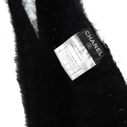 Chanel Black Angora Knit Twin Set Size S | FR 38