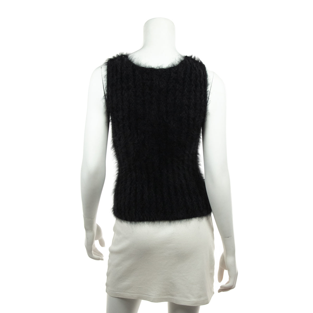 Chanel Black Angora Knit Twin Set Size S | FR 38