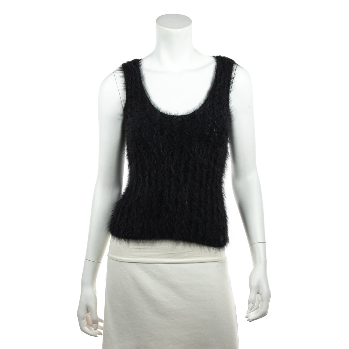 Chanel Black Angora Knit Twin Set Size S | FR 38