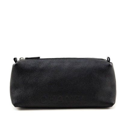 Chanel Black Calfskin Cosmetic Pouch