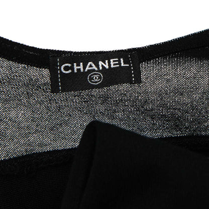 Chanel Black Camellia Sleeveless Dress Size S | FR 38