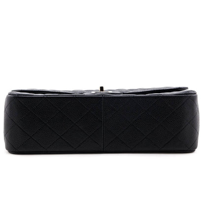 Chanel Black Caviar Jumbo Double Flap Bag
