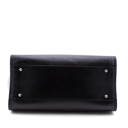 Chanel Black Grained Calfskin Large Deauville Tote SHW