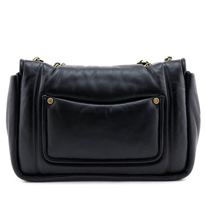 Chanel Black Lambskin Coco Cuddle Flap Bag