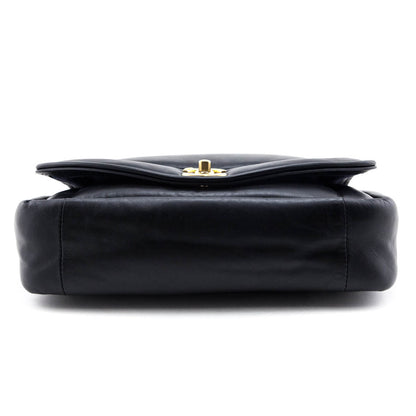 Chanel Black Lambskin Coco Cuddle Flap Bag