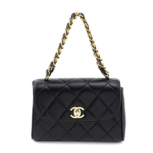 Chanel Black Lambskin Kelly Mini Bag