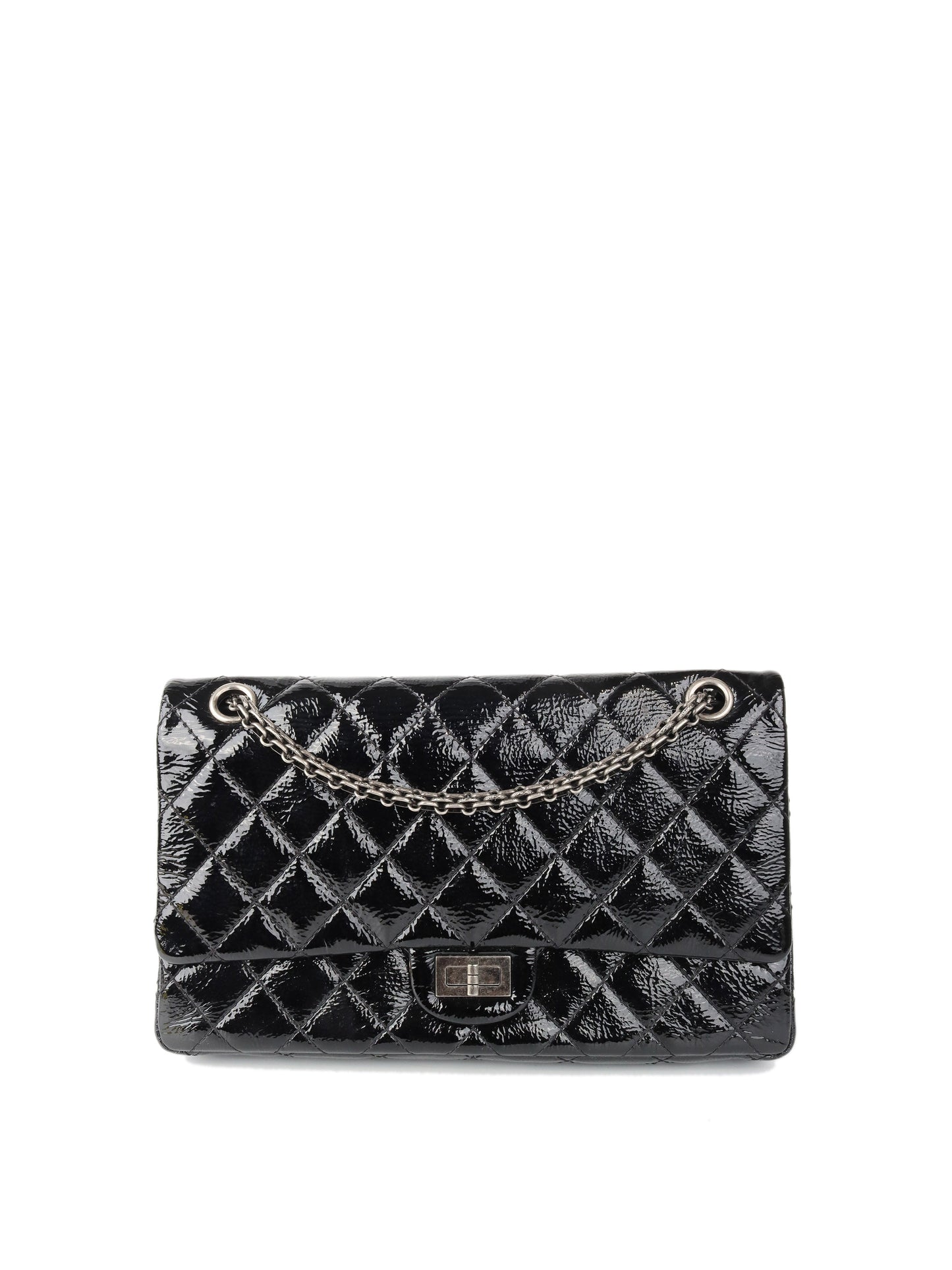 Chanel Black Medium Patent 2.55 Bag